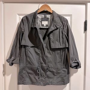 Caslon size Large lightweight dark grey/blue casual jacket